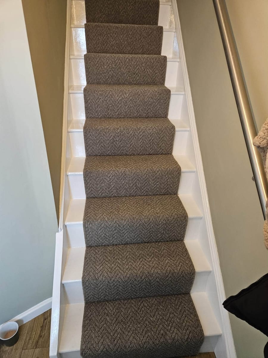 runner white risers, fitted by BDL Carpets & Vinyl in Sheffield